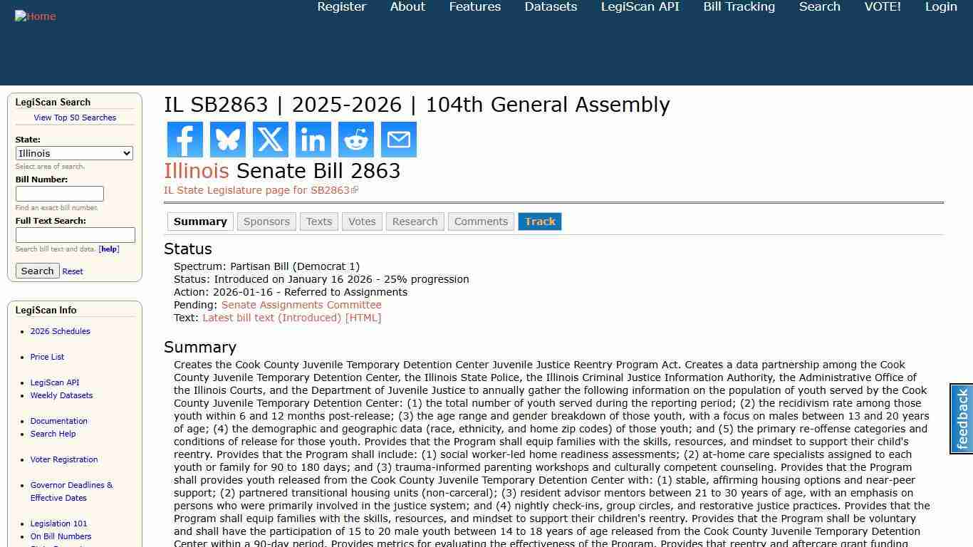IL SB2863 2025-2026 104th General Assembly LegiScan